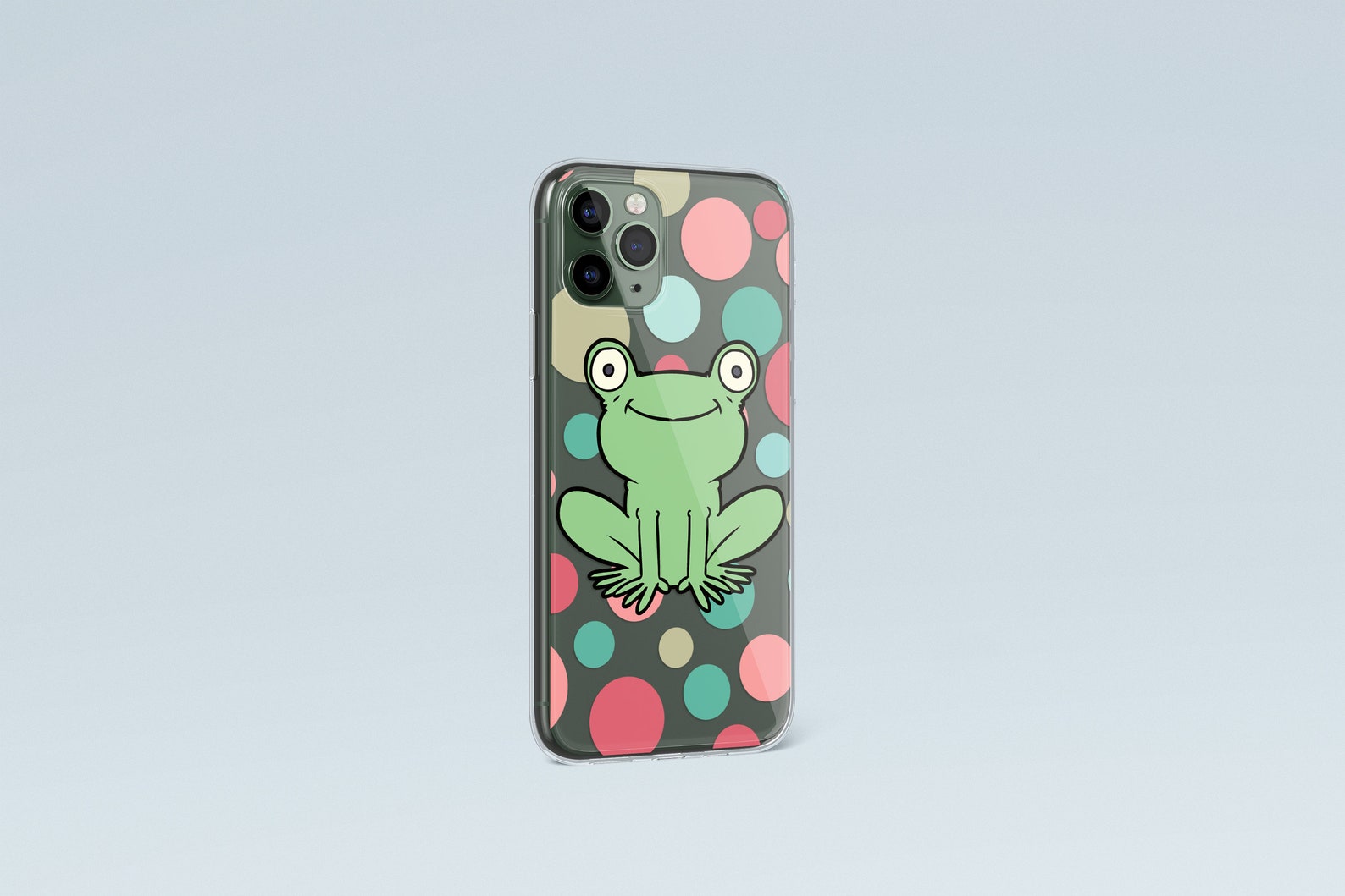 Frog iPhone Case Frog Phone Case Polka Dot Whimsical Etsy