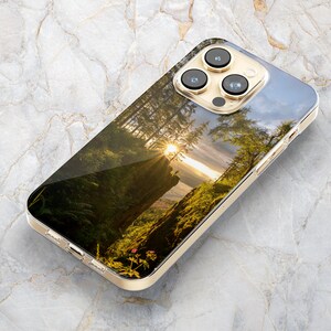 Sunset Mountain Landscape Phone Case in Clear - Nature Phone Case - iPhone 14 Pro Max - 13 Pro 13 mini 12 11 XS Max X XR SE Samsung S22 S21