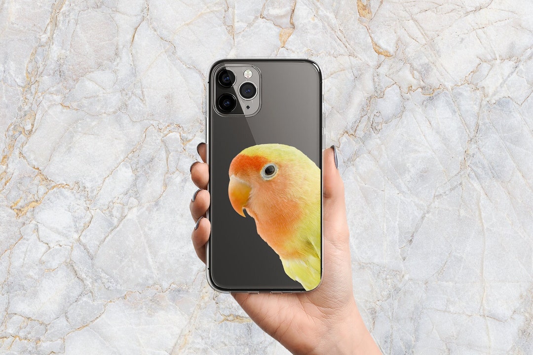 Rosy Faced Lovebird Phone Case Bird Phone Case Colorful Birds Clear
