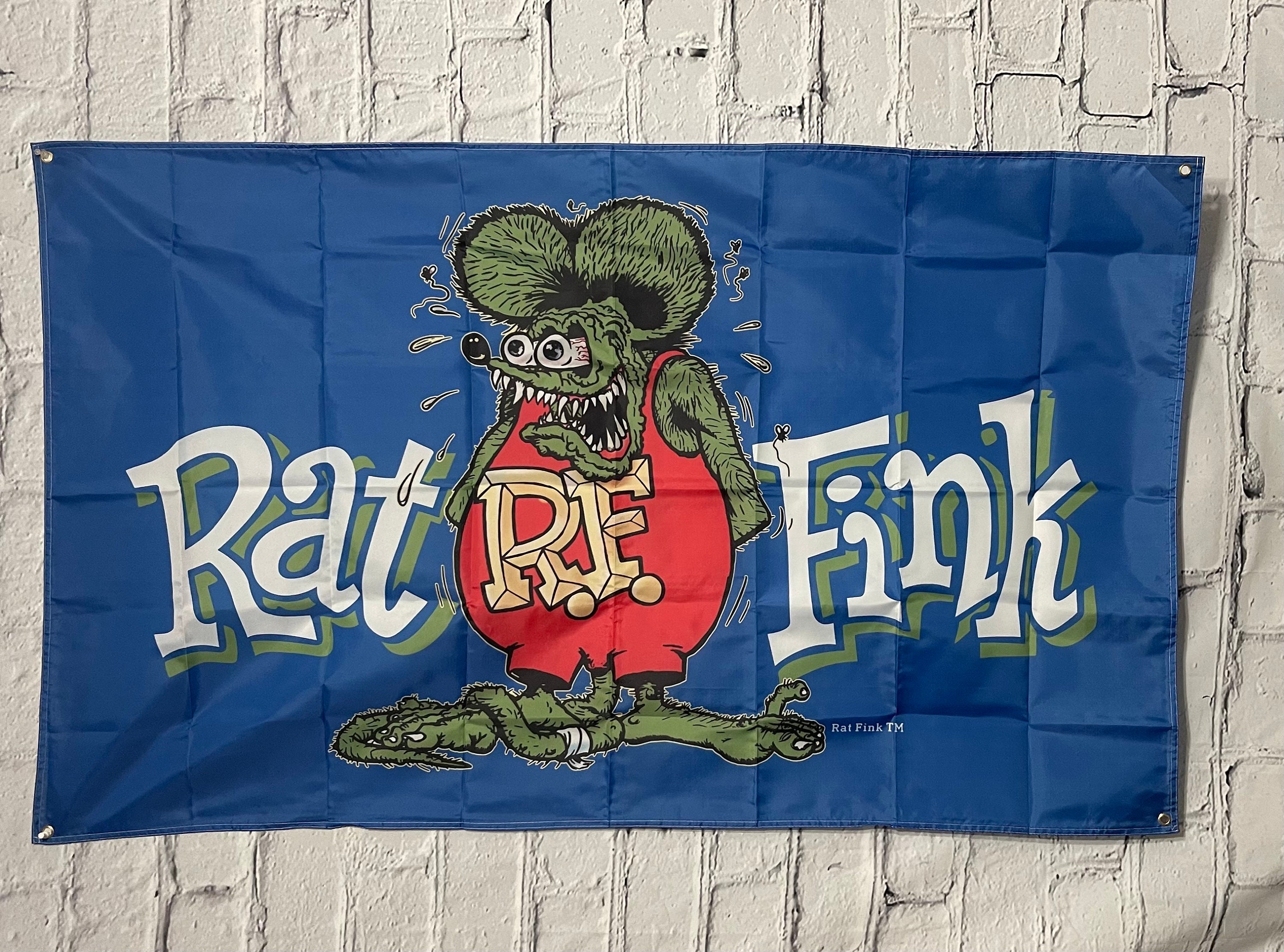 Blue 3x5 Ft Rat Fink Ed Roth Flag Banner New in Bag - Etsy
