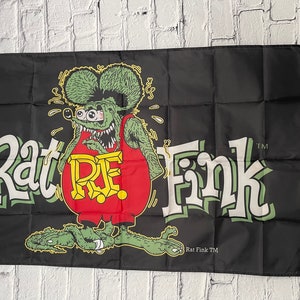 3x5 ft Rat Fink Ed Roth Flag banner new in bag please read description about my account