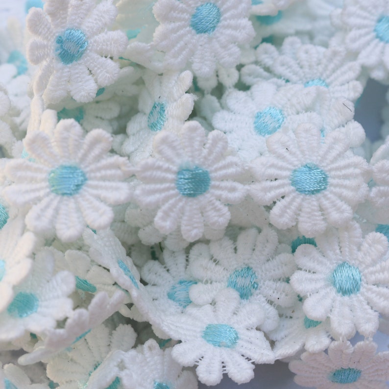 Daisy Flower Lace Trim Ribbon – 6 Yards Embroidered Sewing Trim For Crafts & Decor - View #4