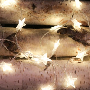 Star string lights, fairy string lights, string light for bedroom Battery operated lights