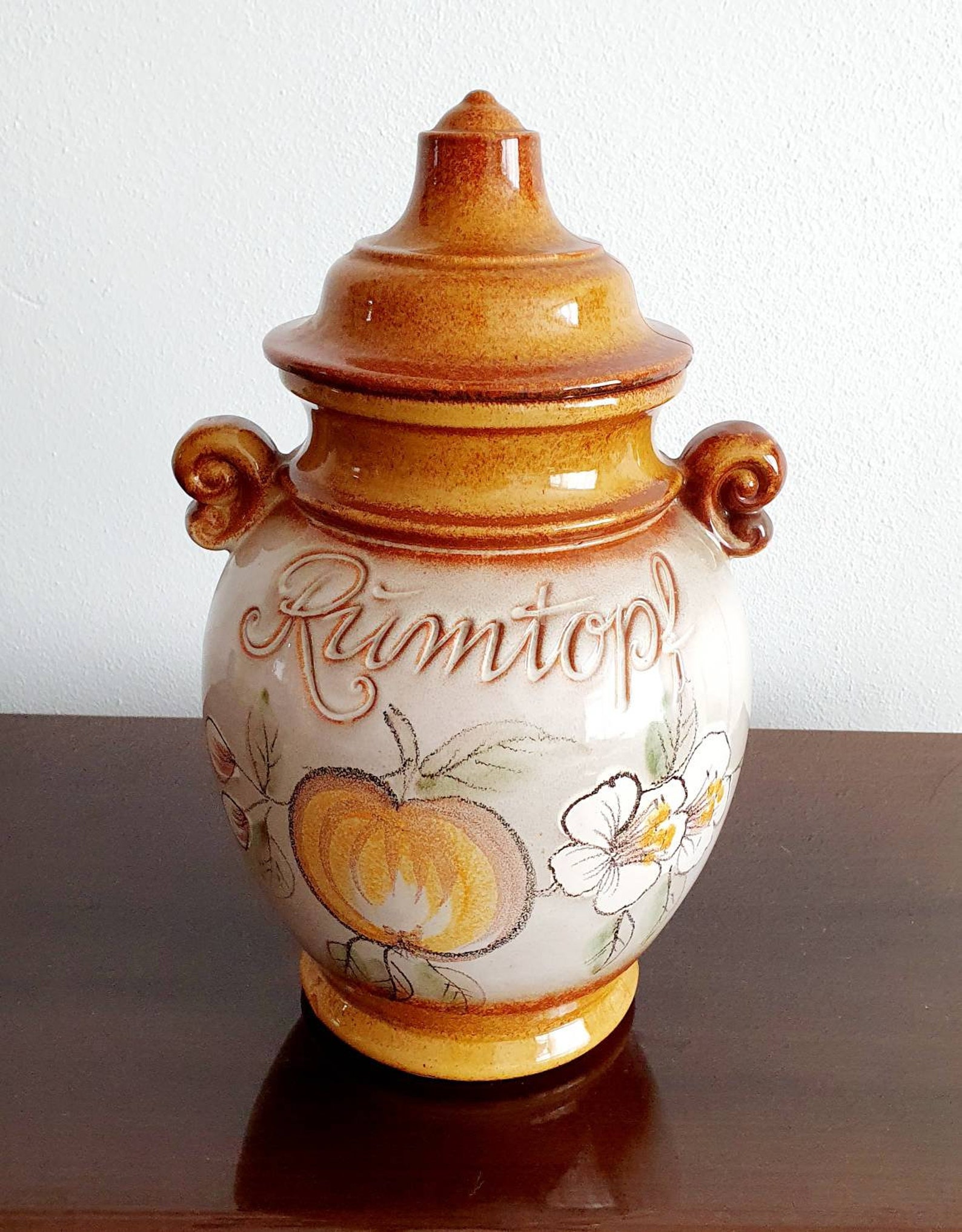 W. Germany Rumtopf handpainted.