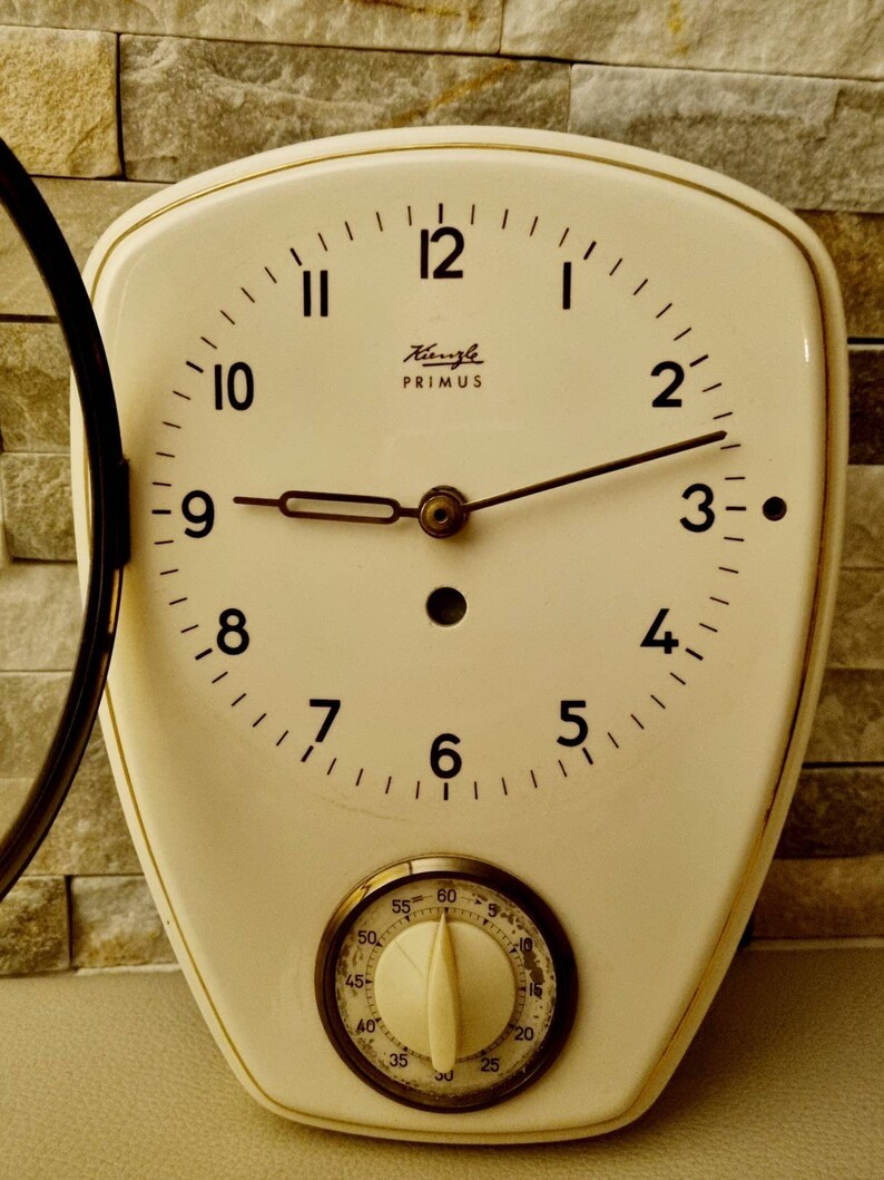 Kienzle Primus German 60s Kitchen Wall Clock With Eggtimer. Etsy