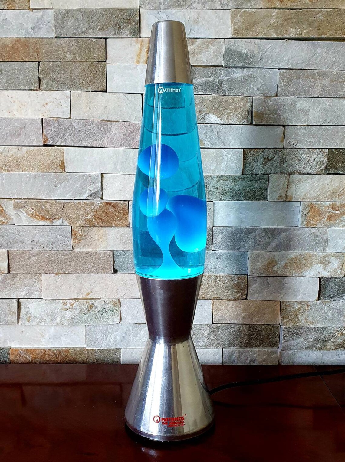 Vintage Mathmos Astro Baby Lava Lamp. 90s Blue. New bottle Etsy