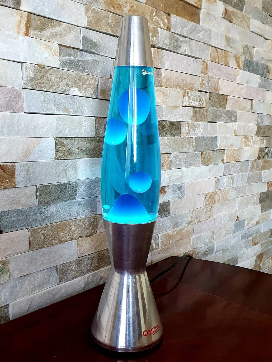 Vintage Mathmos Astro Baby Lava Lamp. 90s Blue. New bottle Etsy