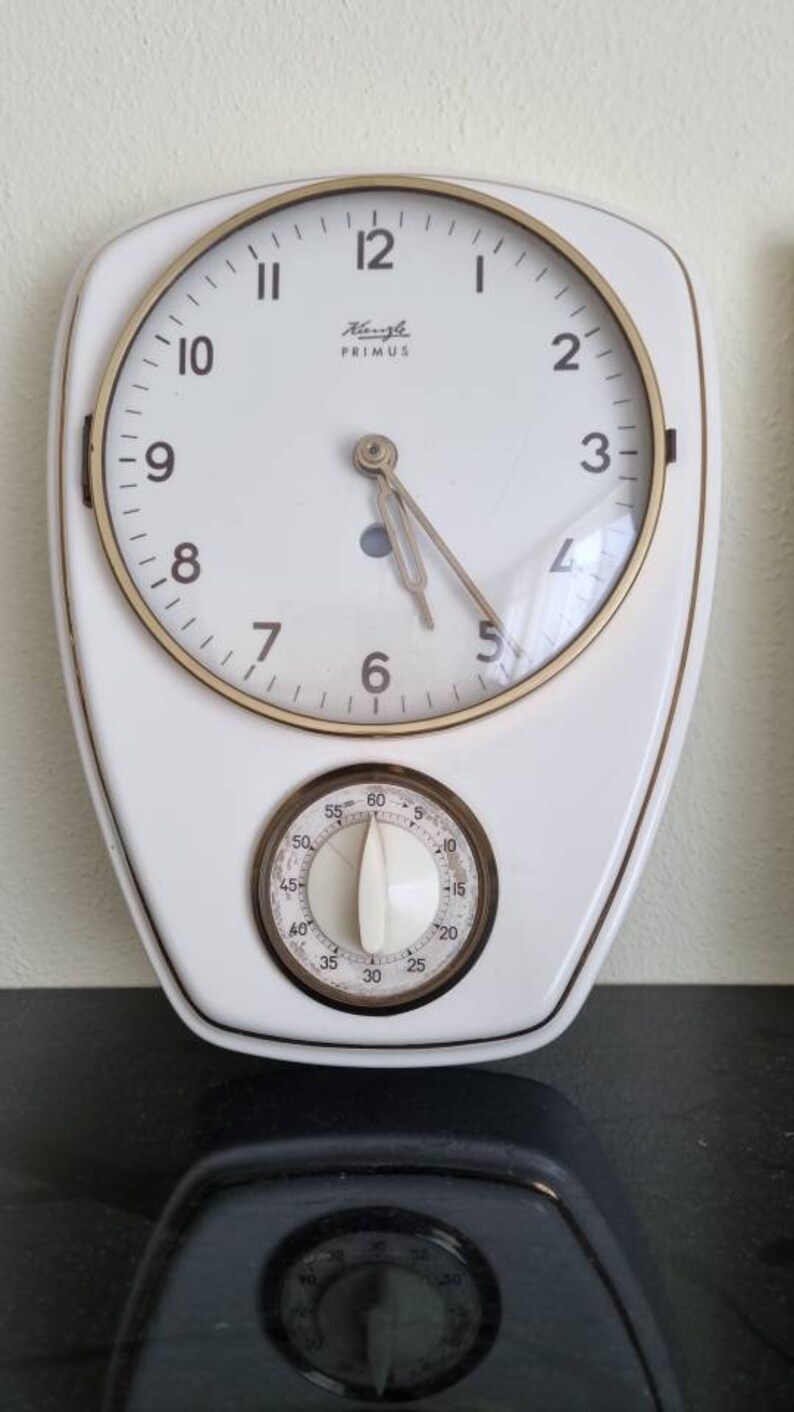 Kienzle Primus German 60s Kitchen Wall Clock With Eggtimer. Etsy