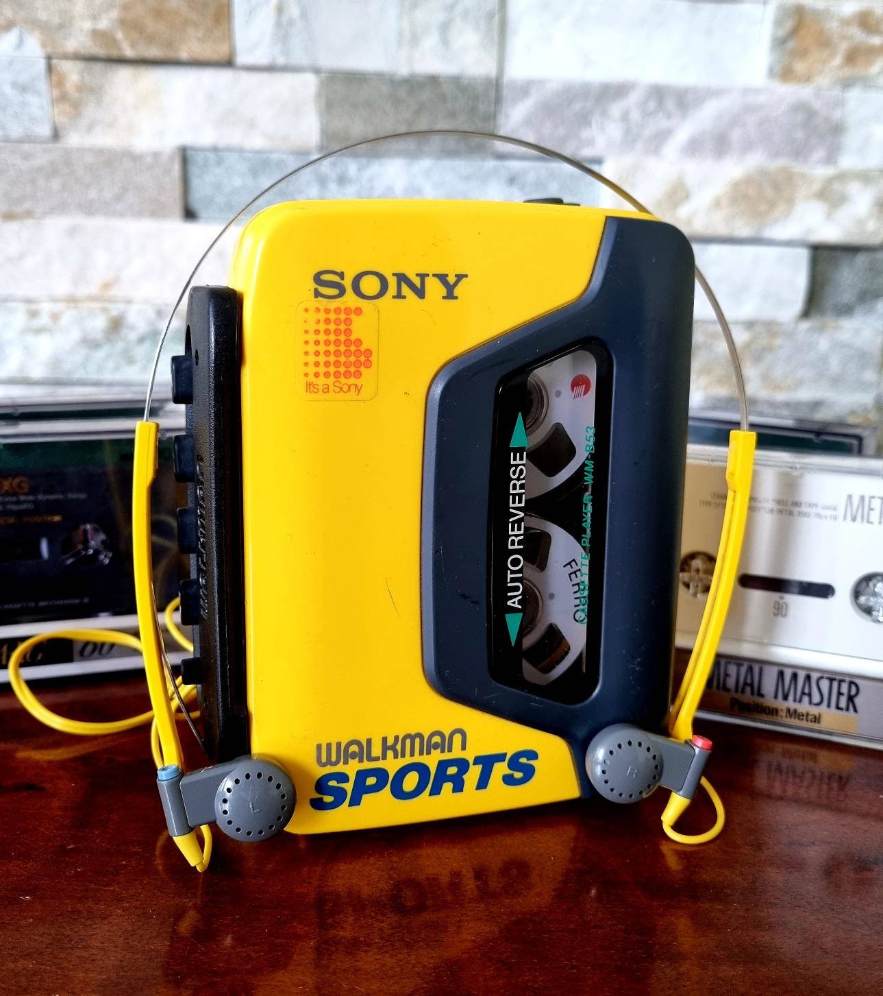 original sony walkman yellow