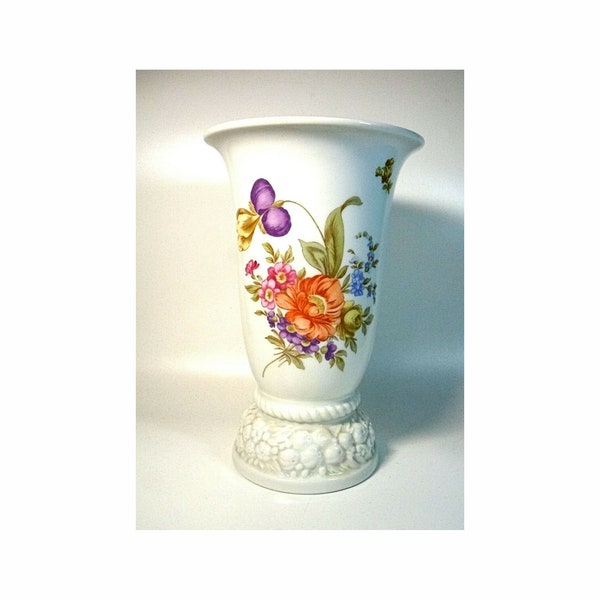 Rosenthal Vase Maria mit Sommerblumen