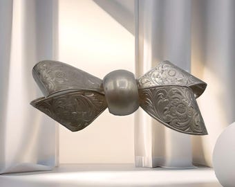 835 silver brooch - handmade