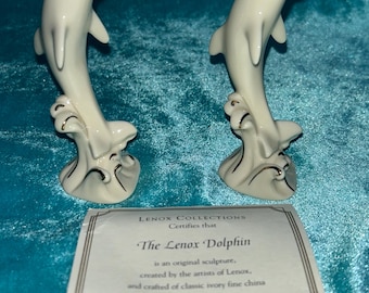 Lenox DOLPHIN pair trimmed with Gold