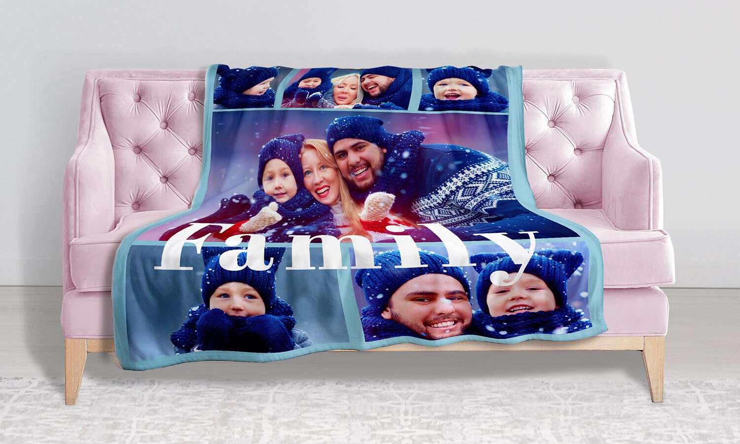 personalised fluffy blankets