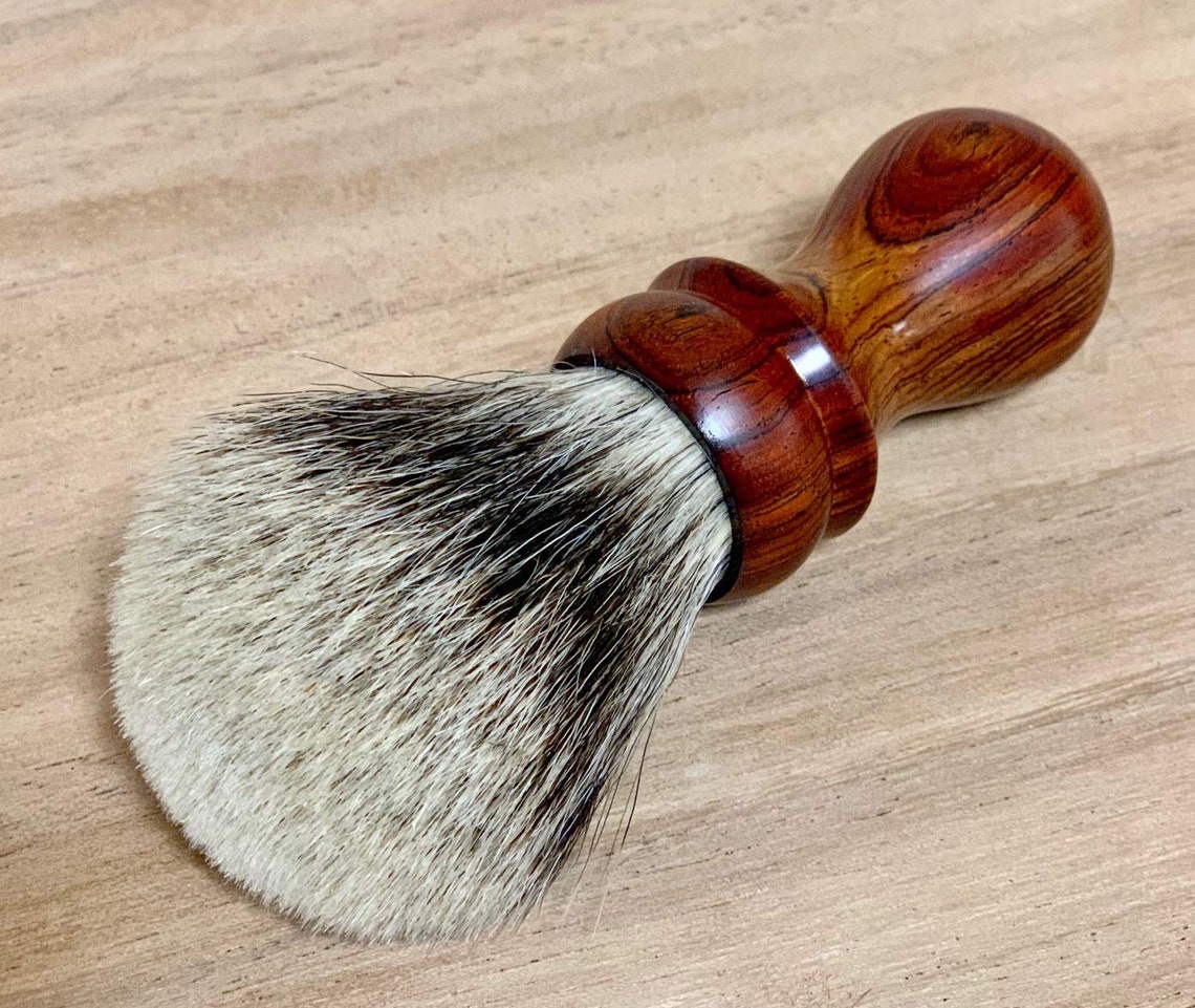 Handmade 28mm Badger Hair Shaving Brush With a Cocobolo Etsy