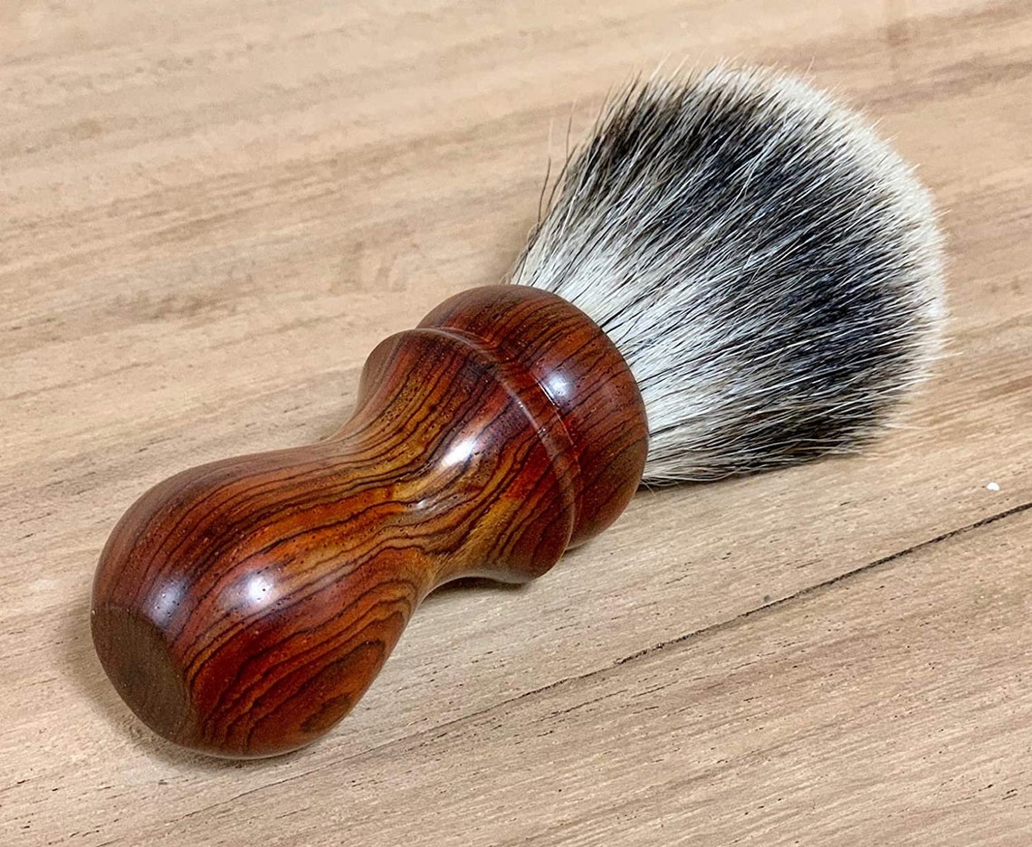 Handmade 28mm Badger Hair Shaving Brush With a Cocobolo Etsy