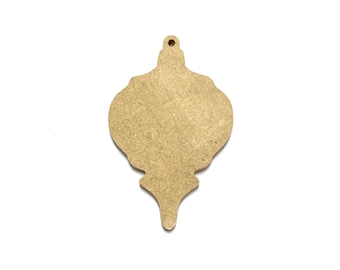 Trompo Shaped Ornament - Custom Personalized Wood Ornaments - Unfinished MDF Shape Blanks for Craft Night