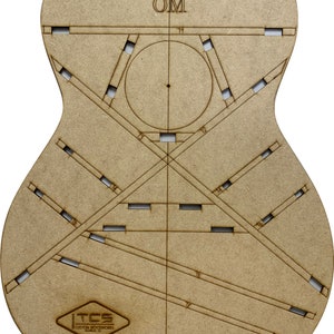 OM Acoustic Guitar Soundboard Template Jig