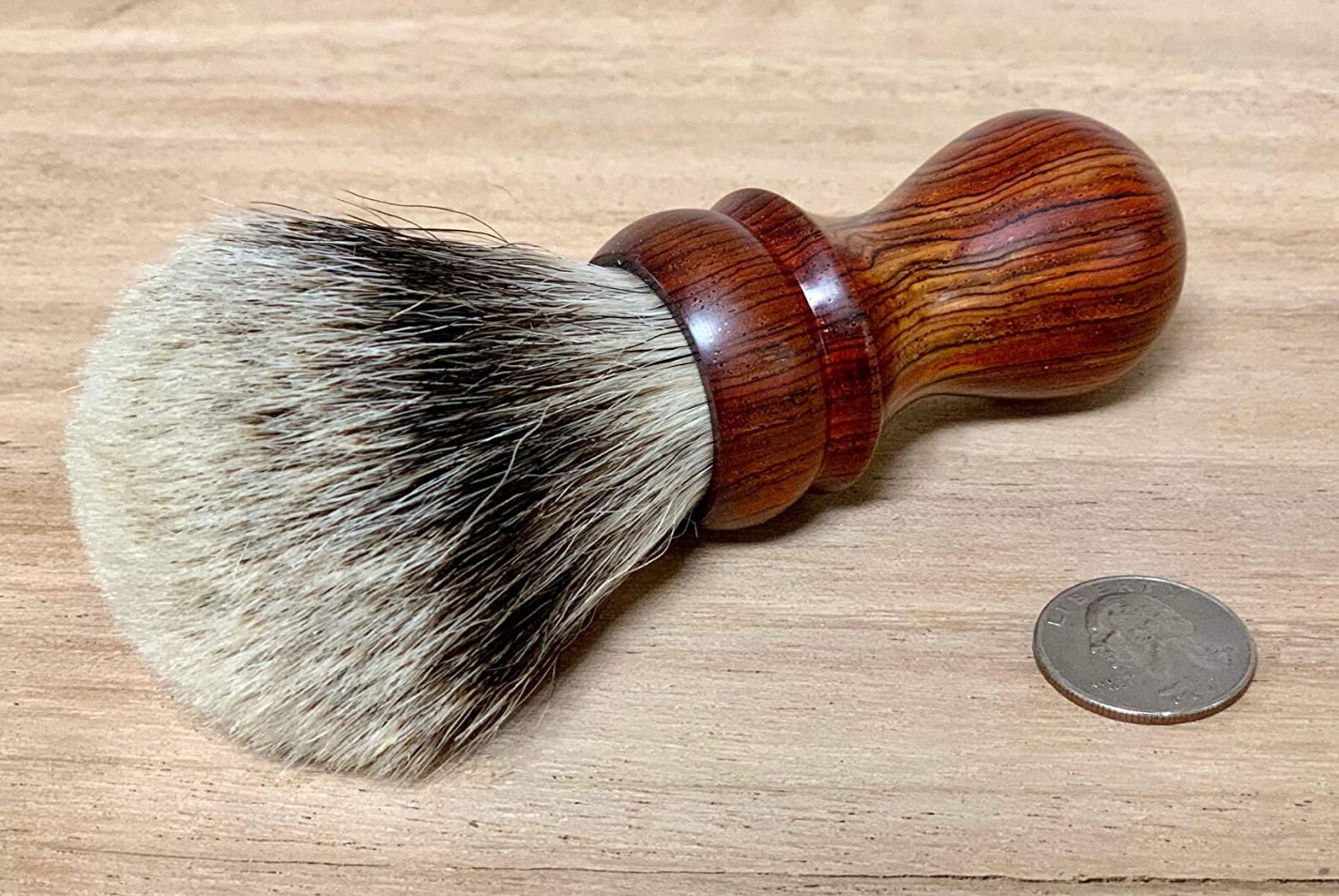 Handmade 28mm Badger Hair Shaving Brush With a Cocobolo Etsy