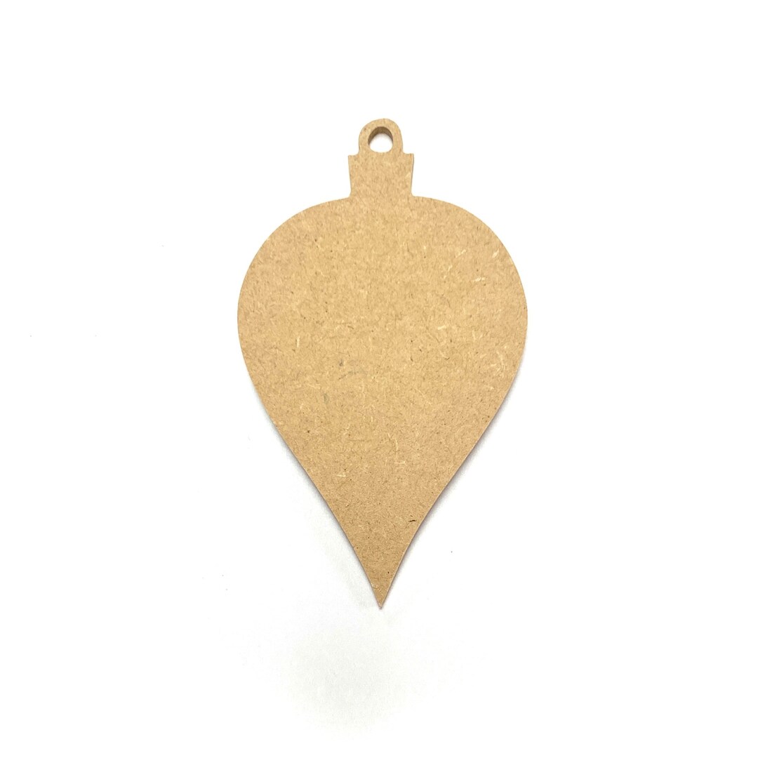 Teardrop Ornament Blank Custom Personalized Wood Ornaments Etsy