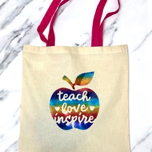 PERSONALISED Teacher gift/Teacher present/Teacher thankyou/Nursery Teacher/ Teaching assistant/ teacher leaving/ Bag for life