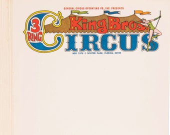 King Bros. Circus Letterheads