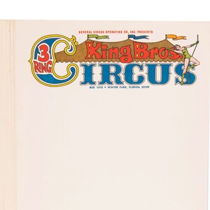 Membretes de King Bros. Circus
