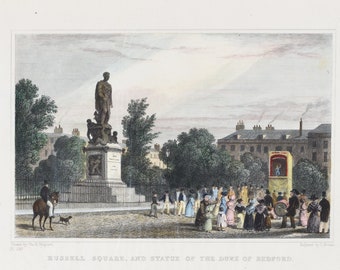 Russell Square, and Statue of the Duke of Bedford (Punch and Judy)