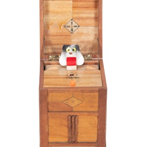 Wooden Dog Cigarette Dispenser