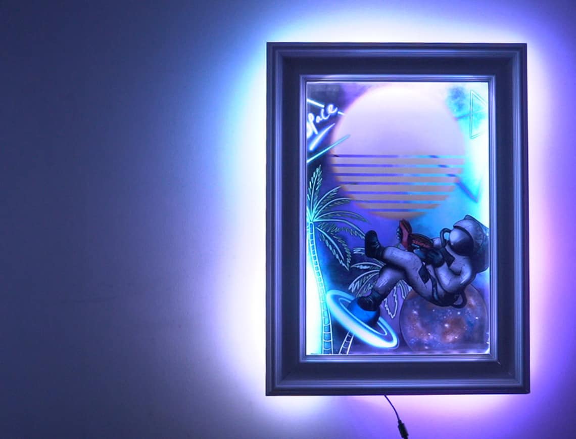 Stunning Light up Picture Frame Wall Hanging Wall Art With Etsy
