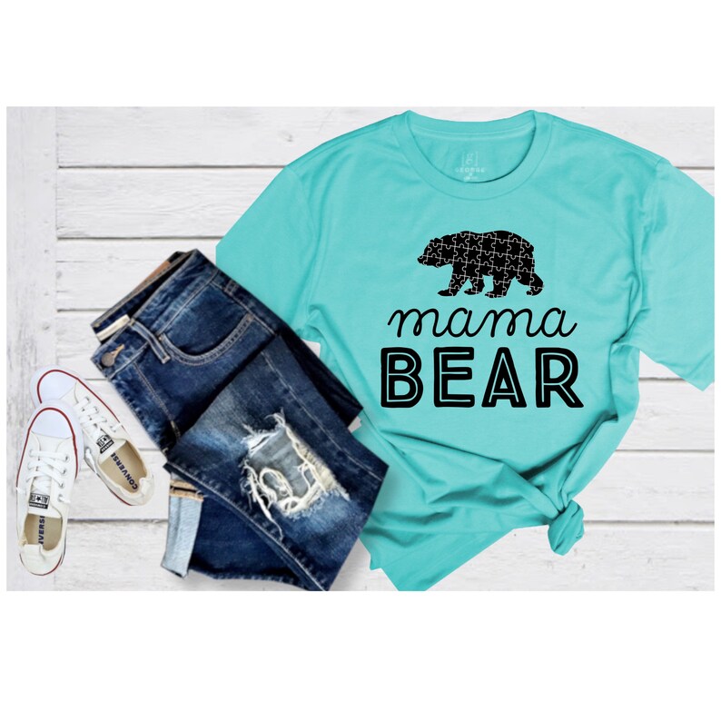 Autism Mom Autism Awarenes Self Love Family Equality puzzle Gift Mama Bear Love Matching Autism Dad Diversity