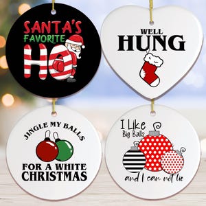 Dirty Joke Christmas Ornament Bundle
