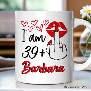 Tazza Personalizzata 40° Compleanno – Benvenuto Nella Zona 40 – Tazza In Ceramica Con Nome, Regalo Unico E Divertente Per Amici E Parenti