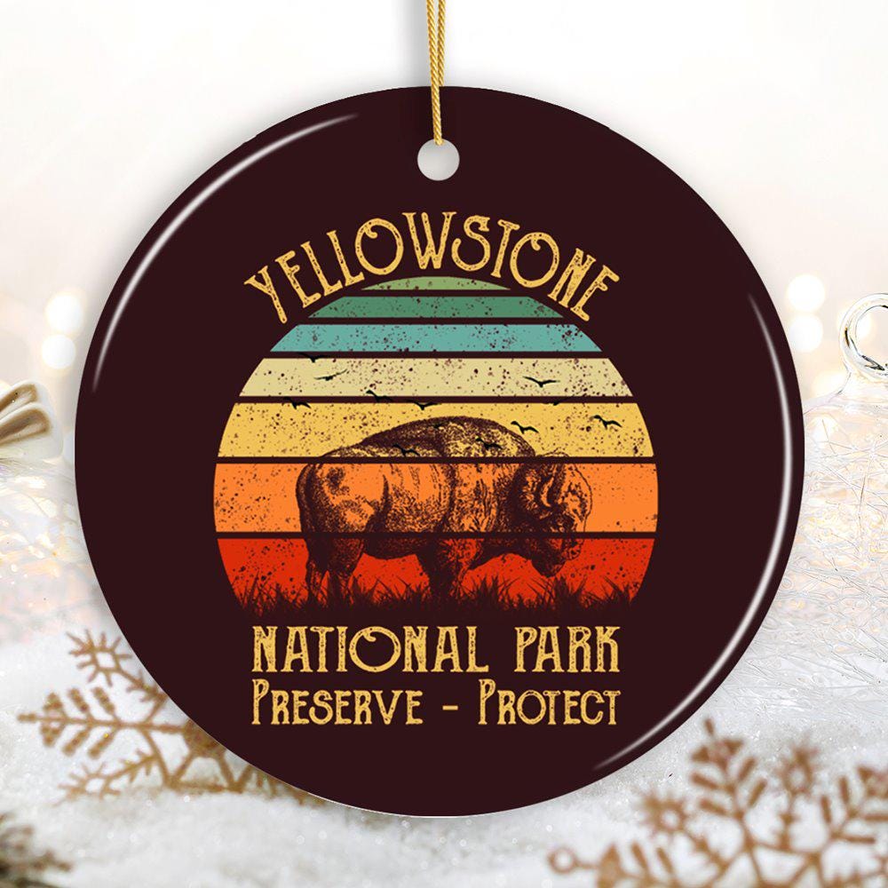 RRL イエローストーン バイソン オブジェ Yellowstone National Park Retro Bison Ornament - Etsy