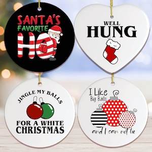 Dirty Joke Christmas Ornament Bundle