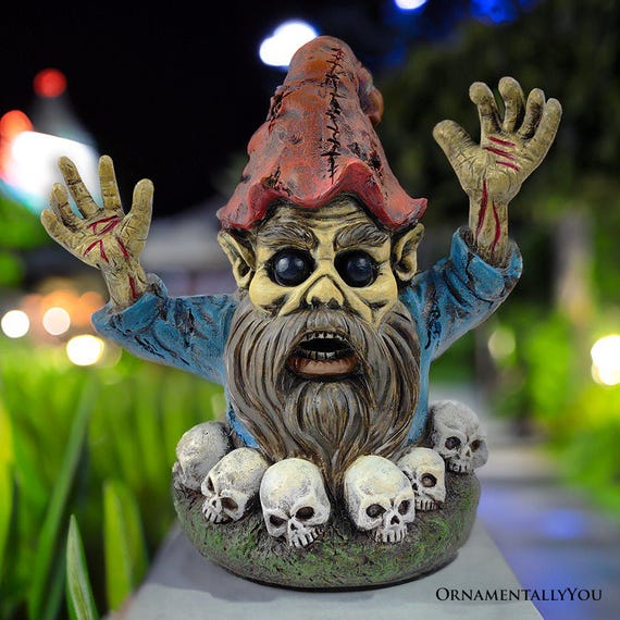 Zombie Gnome Garden Statue, 8