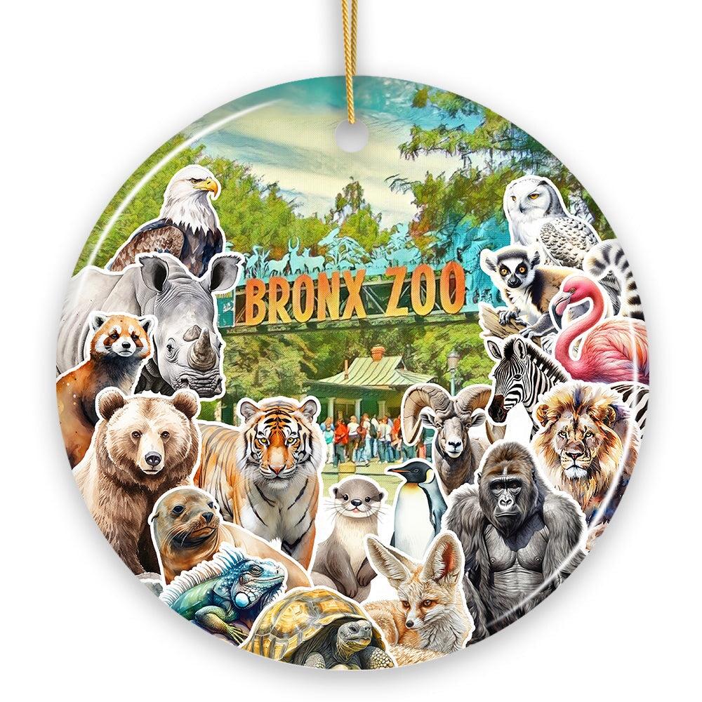 ブロンクス動物園の動物コラージュ陶器オーナメント、ニューヨーク市