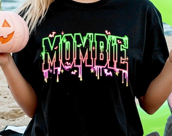 Mombie Halloween T-Shirt, Funny Tee for Spooky Moms