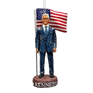 Adorno de RFK en representación de Estados Unidos, decoración navideña de Robert F. Kennedy 2024