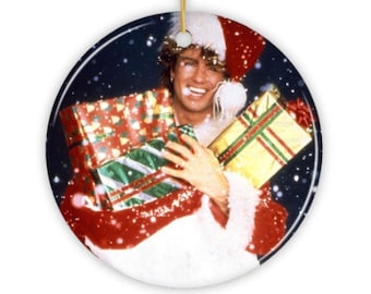 George Michael Christmas Ornament