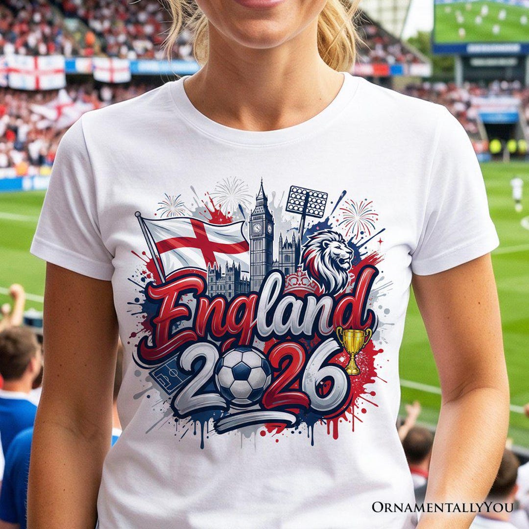 イングランド 2026 FIFAワールドカップ サッカーTシャツ、ファン向け