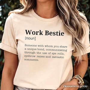 職場の親友の定義Tシャツ、オフィスの親友のための面白いTシャツ