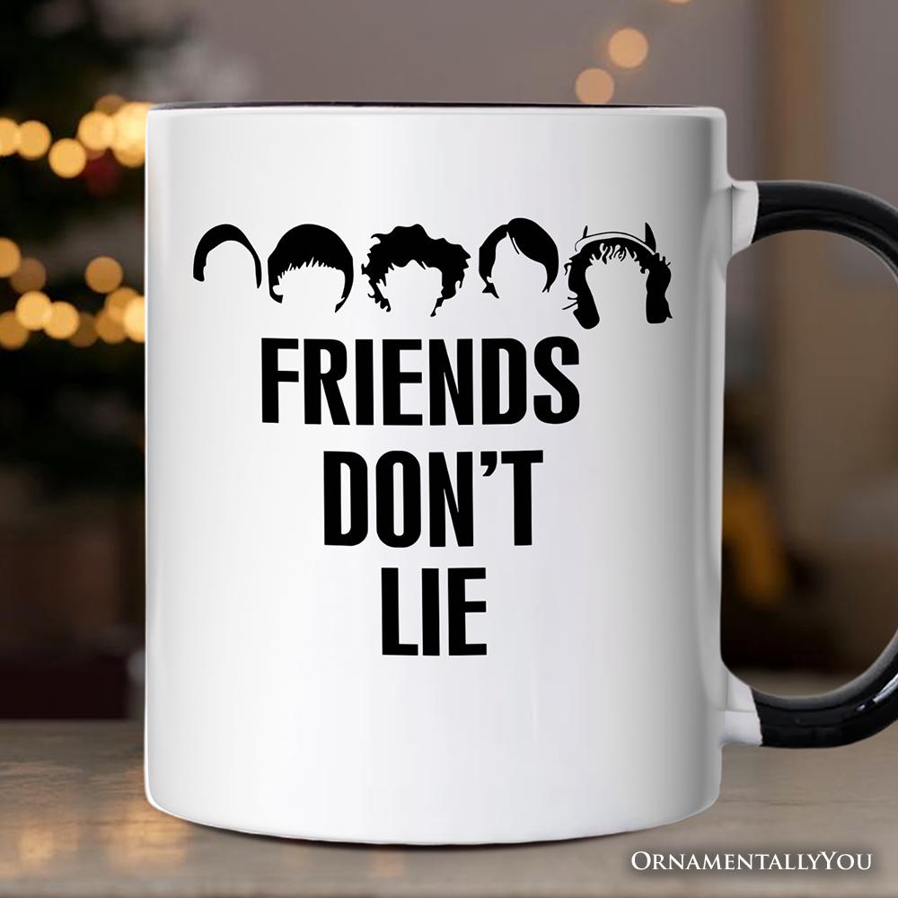 Lucas Eleven Dustin Will Mike Friends Don't Lie White Coffee Mug