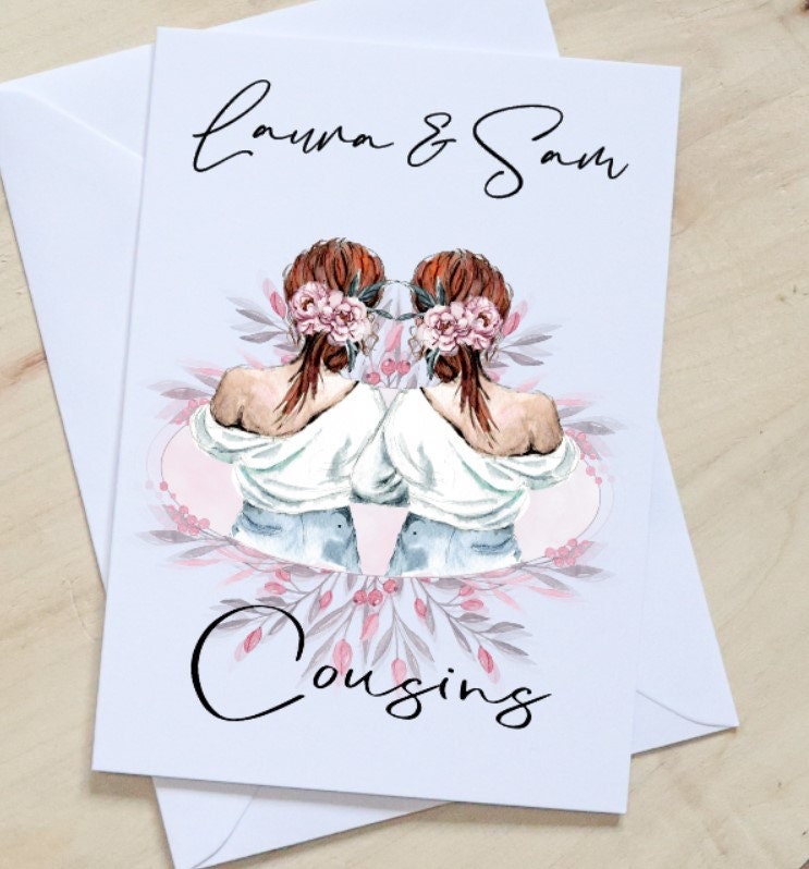 Personalised Cousins card different design options All | Etsy