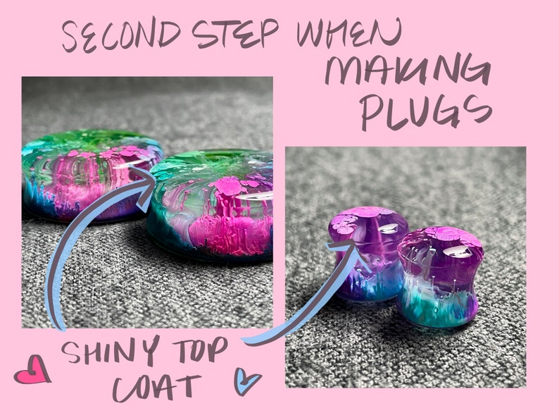 18mm 11/16 Cute Lightweight Resin Plugs Gauges Ready Etsy