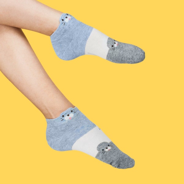 Animal socks from CandySox, seal socks, women's socks, colorful socks, gift for women, funny socks, cute socks for her, puppy socks