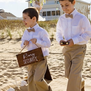 Rustic Ring Security Sign: Funny Wedding Decor