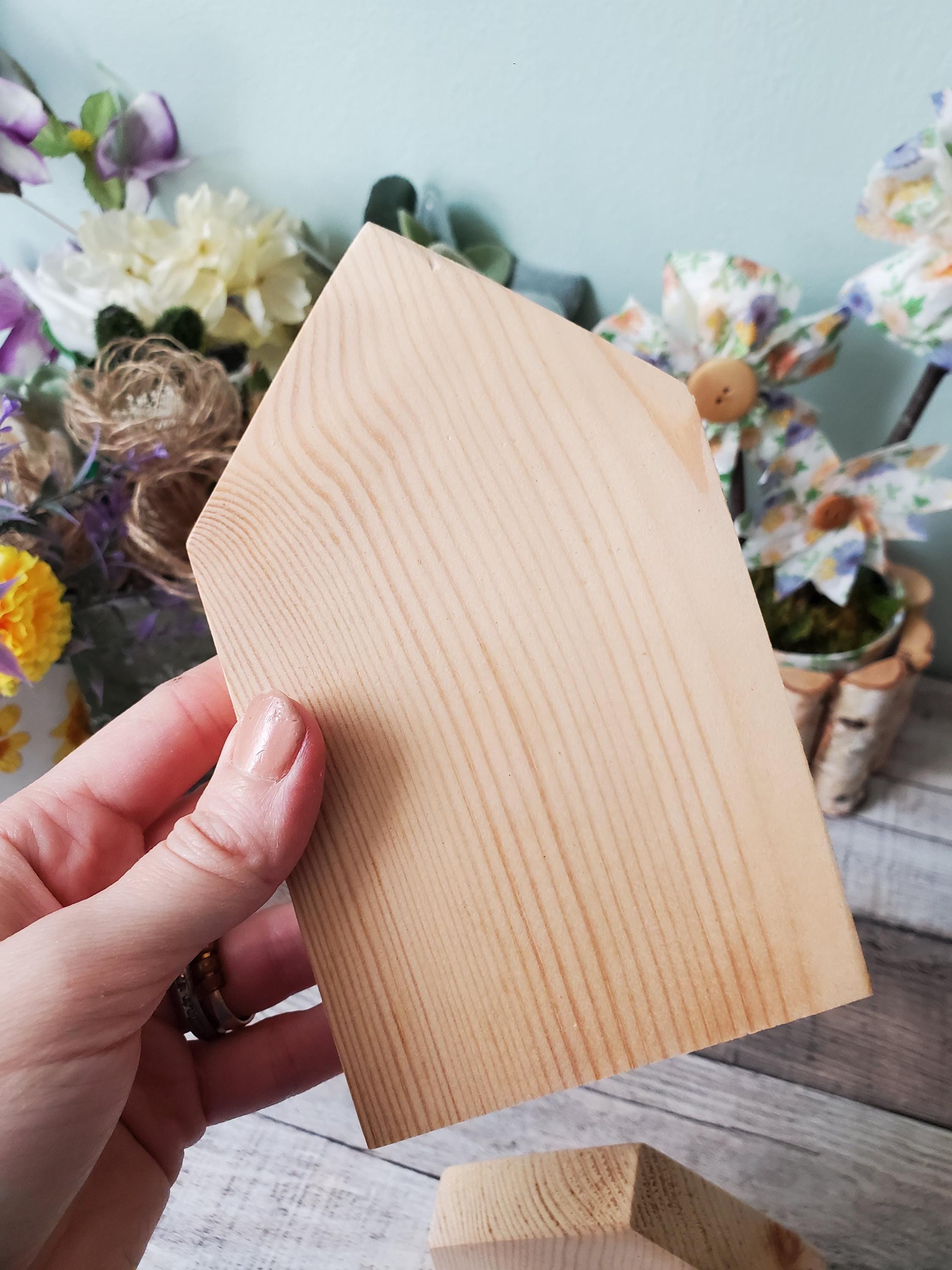 Mini Wood Houses for Crafting, Premade Wooden House to use for Crafts, Craft Supplies, Blank Wood Houses