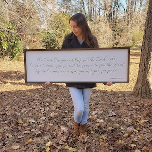 The Lord Bless You and Keep You, Christian Wall Decor, Numbers 6 24-26 Sign, Custom Scripture Sign, Faith Gifts, Bible Verse Gift