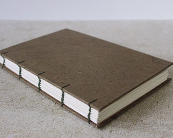 Light Brown Eco Friendly Handcrafted Hardcover Journal | Notebook | Sketchbook | Blank book