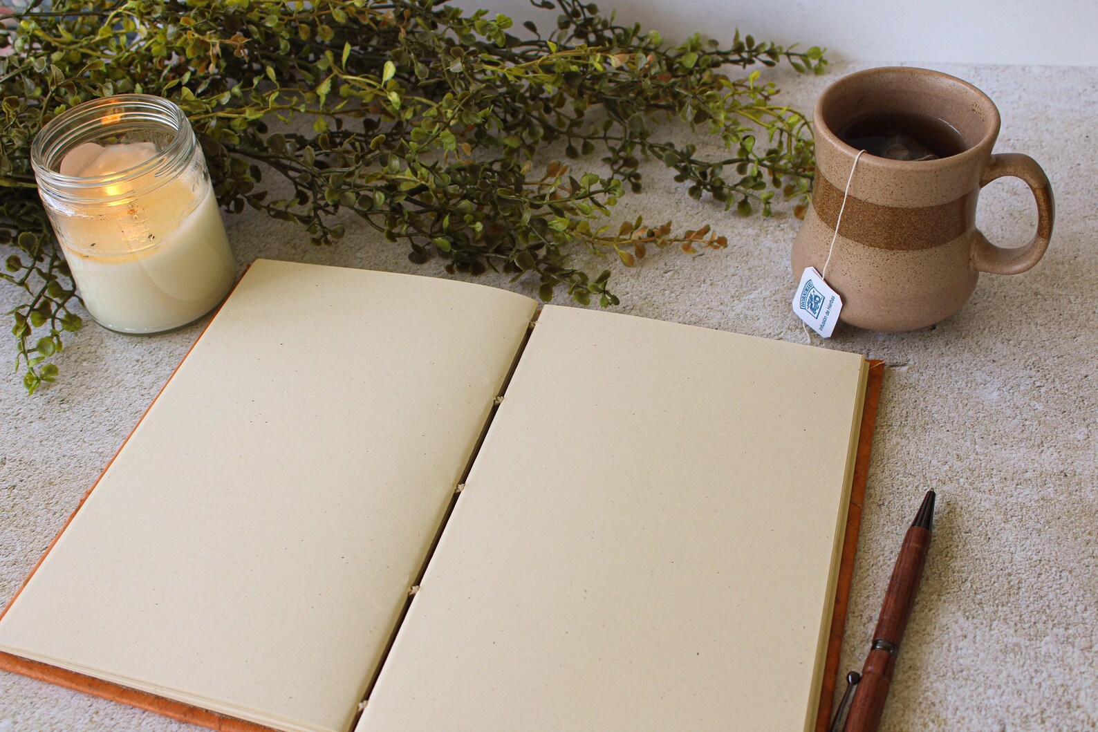 Orange Leaf Journal. Notebook Journal. Diary Journal. Eco Etsy